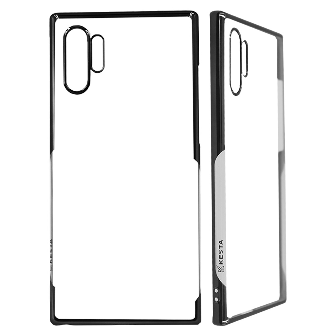 Samsung Note 10 Plus Cover - Noble Black Transparent Case (Anti Yellowing Protection)
