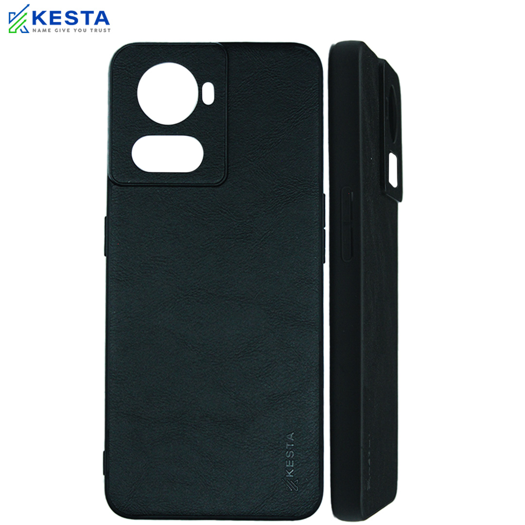 Oneplus 10R Cover - Brave Black Leather Case (Waterproof & Dustproof)