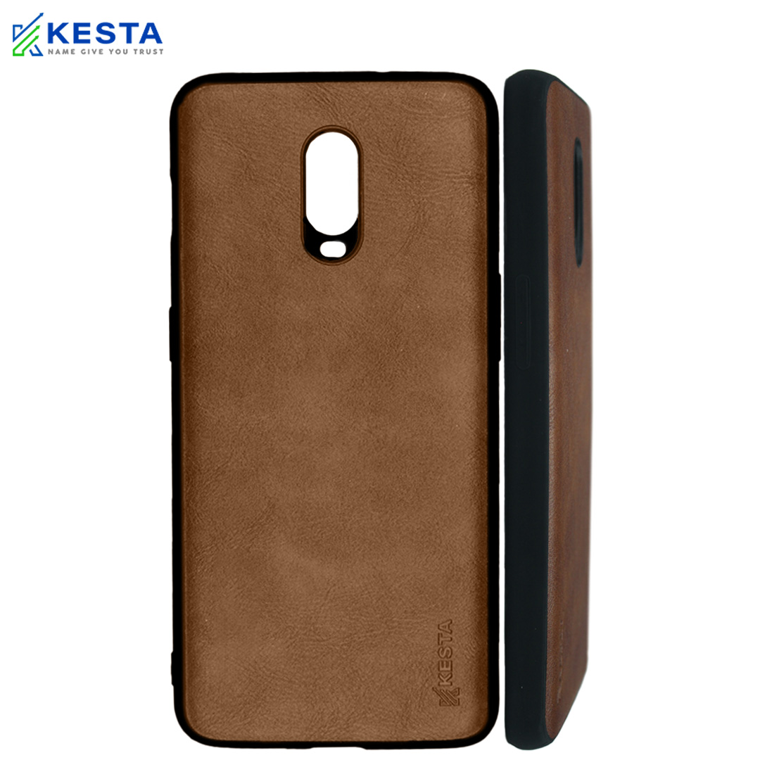 Oneplus 6T Cover - Brave Brown Leather Case (Waterproof & Dustproof)