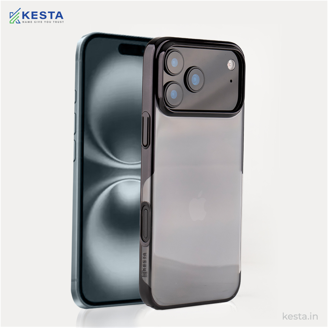 iPhone 17 Pro Cover - Black Noble Transparent Case (Supports Irrelevent Drops)