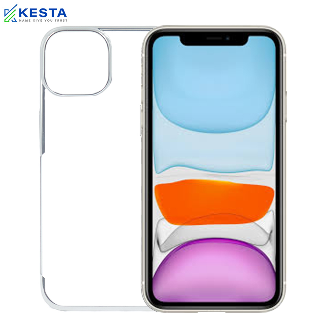 iPhone 11 Cover - Noble Silver Transparent Case (Powerfull Protection)