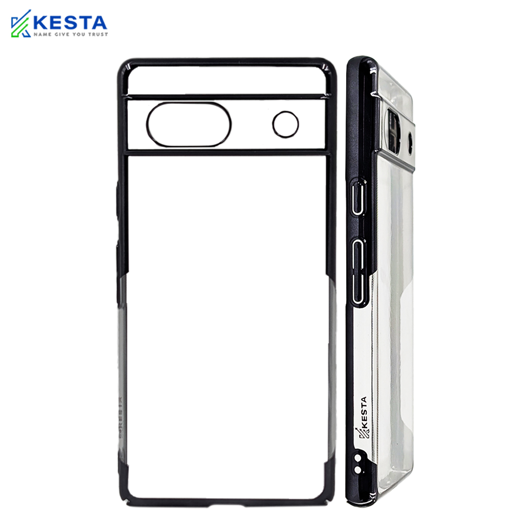 Google Pixel 7A Cover - Noble Black Transparent Case (Eco-Friendly & Durable)