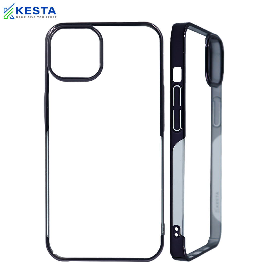 iPhone 16 Pro Max Cover - Noble Black Transparent Case (Anti Fingerprint Coating)