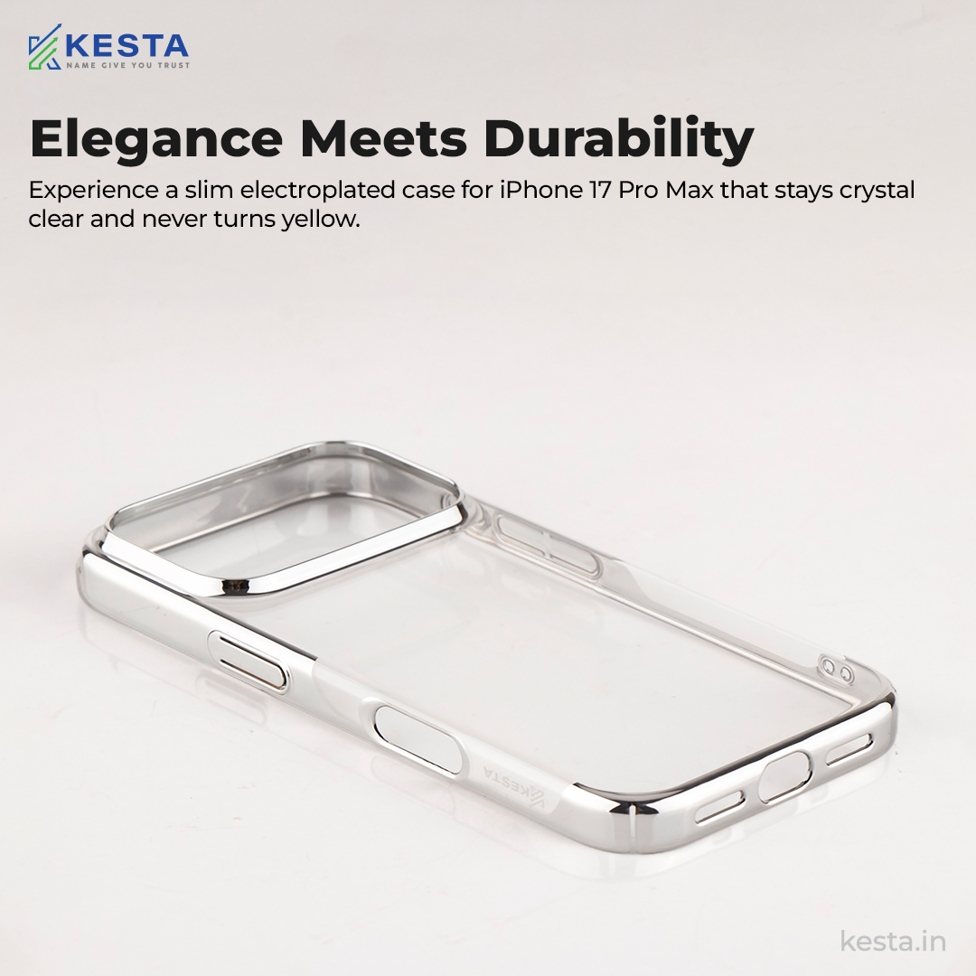 iPhone 17 Pro Cover - Silver Noble Transparent Case (Supports Irrelevent Drops)