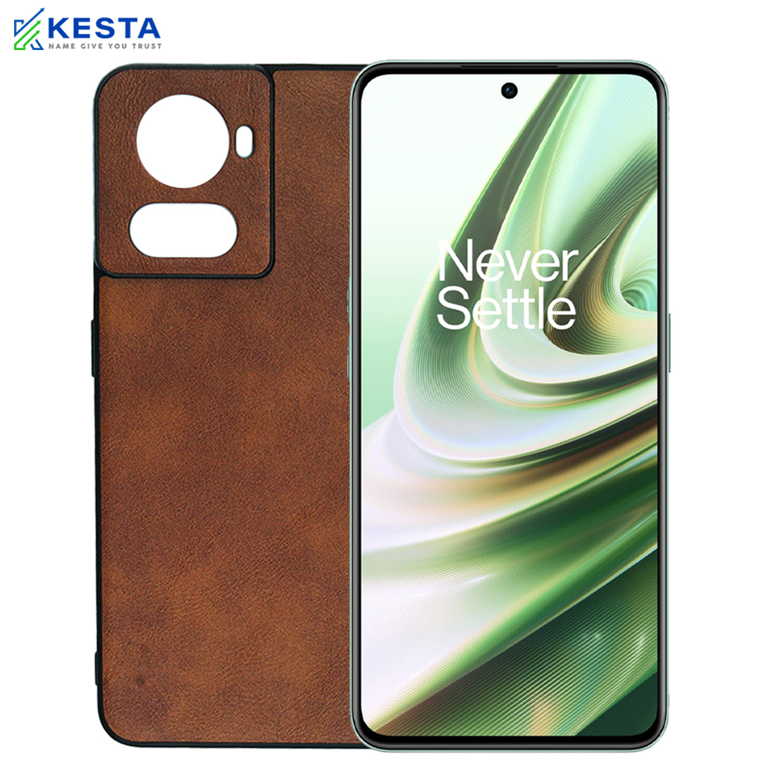 Oneplus 10R Cover - Brave Brown Leather Case (Waterproof & Dustproof)