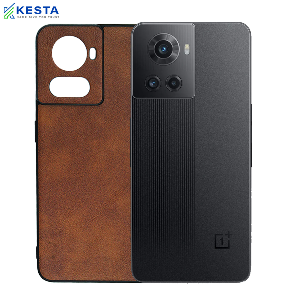 Oneplus 10R Cover - Brave Brown Leather Case (Waterproof & Dustproof)