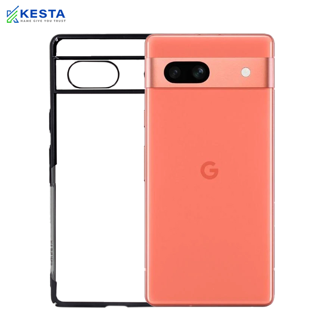 Google Pixel 7A Cover - Noble Black Transparent Case (Eco-Friendly & Durable)