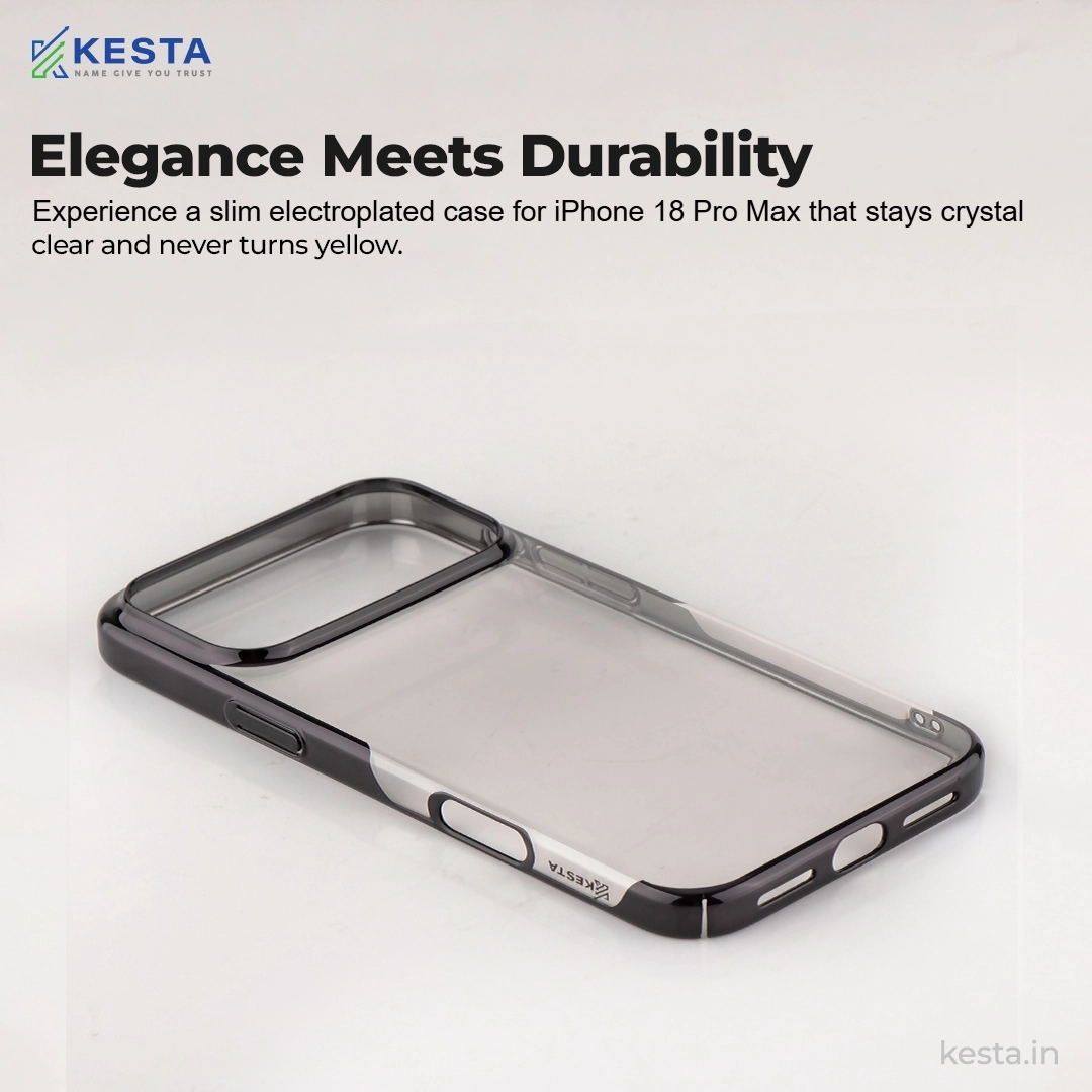 iPhone 18 Pro Max Cover – Noble Transparent Black | Original Look. Enhanced Protection.