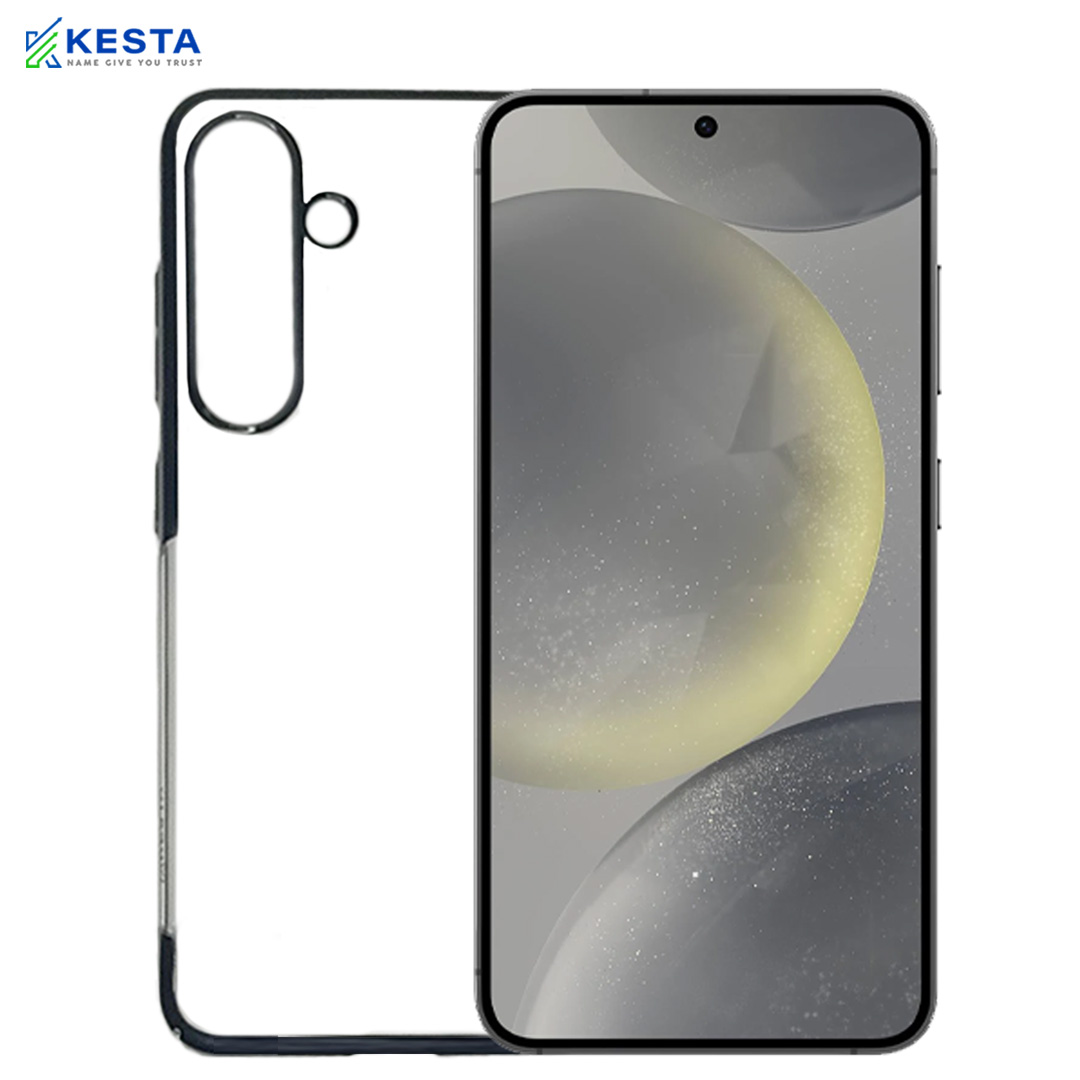 Samsung S25 Cover - Noble Black Transparent Case (Camera Lens Protection)