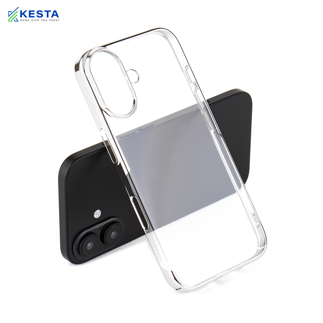 iPhone 17 Cover - Silver Noble Transparent Case (Supports Irrelevent Drops)