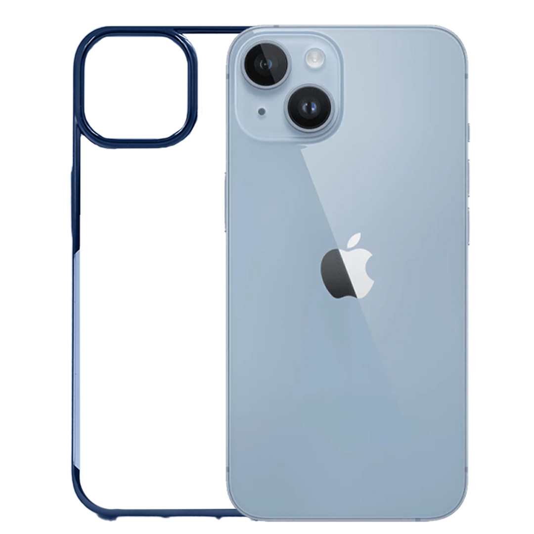 iPhone 14 Cover - Noble Blue Transparent Case (Anti Yellowing Protection)