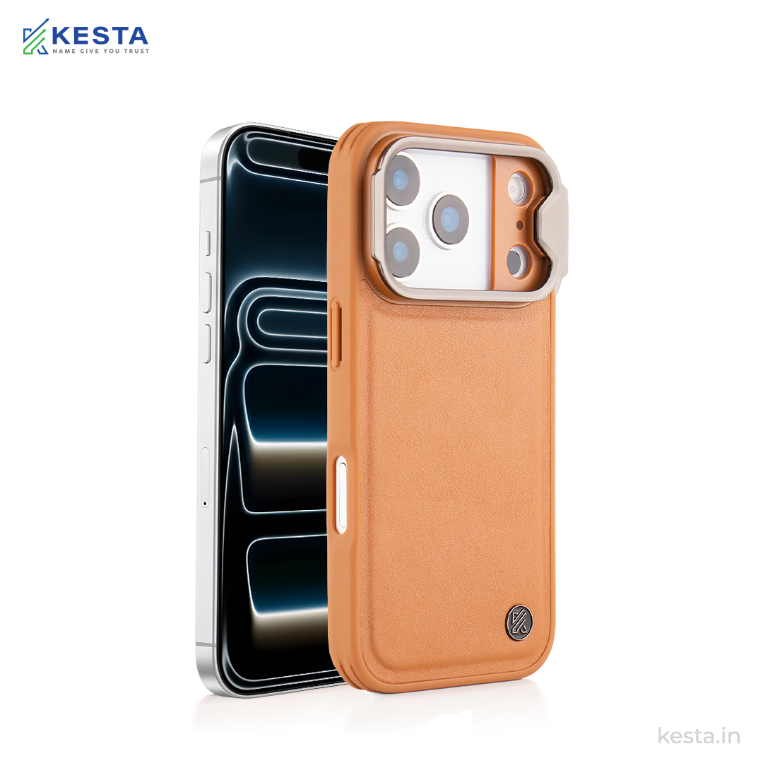 iPhone 17 Pro Max Cover - Elegant Brown Leather Case (Eco-Friendly & Durable)