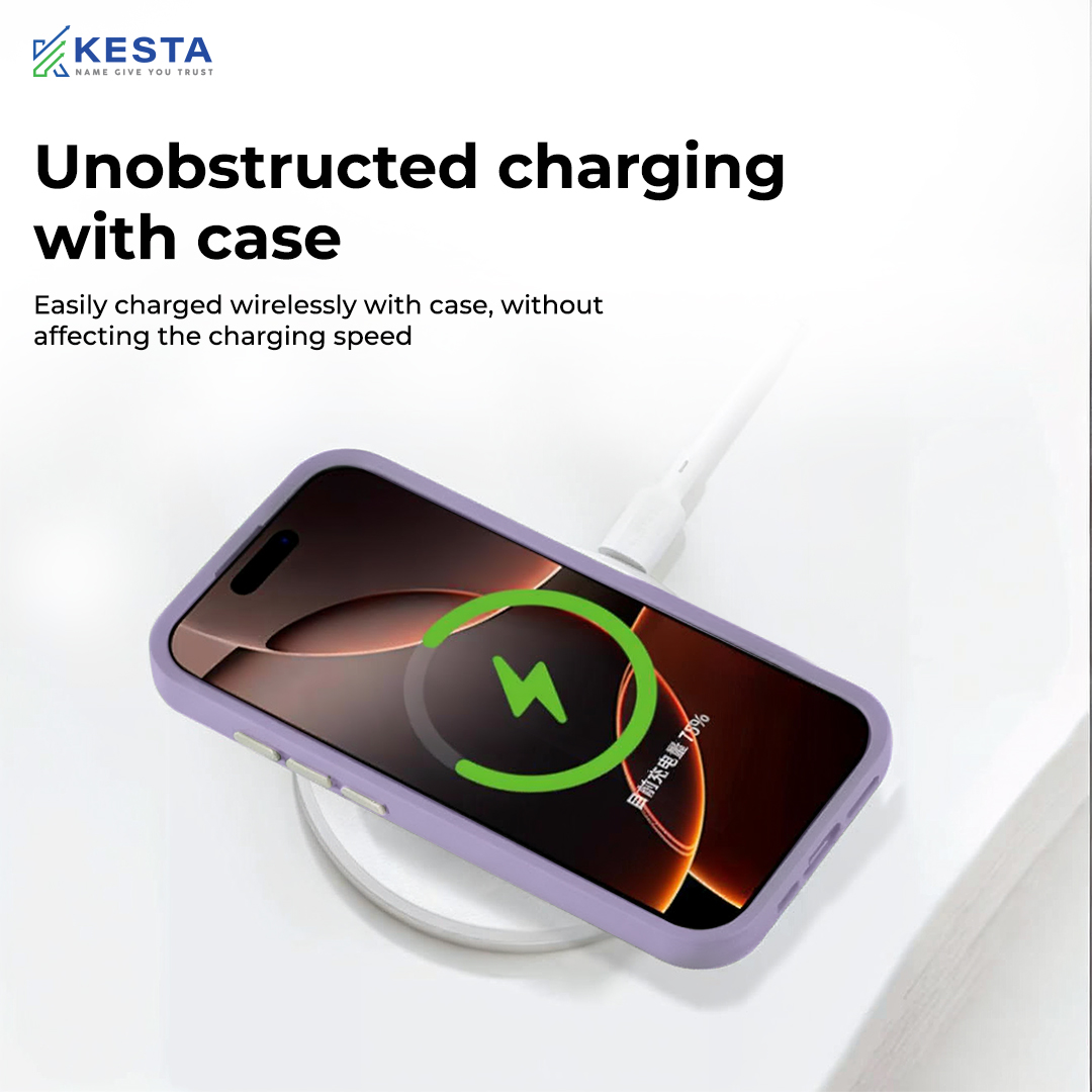 iPhone 15 Cover - MagArmour Purple Hybrid Case (Grip + Gloss – Textured for Control, Smooth Style)